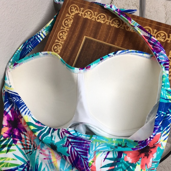 NWOT 16 W  CATALINA Women's Floral  Pattern One Piece Swim Suit Multicolor 1X - Picture 6 of 7